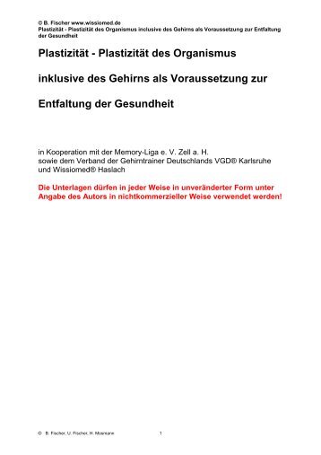 Intergratives/ Interaktives Hirnleistungstraining - Wissiomed.de