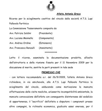 Documento - Federazione Italiana Pallavolo