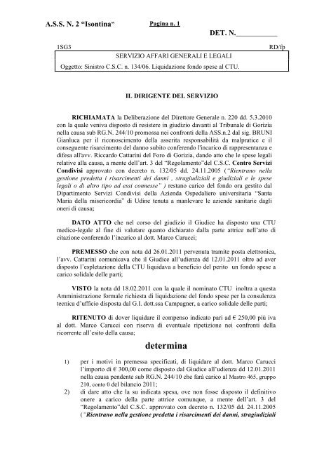 424 - Azienda per i Servizi Sanitari n.2 Isontina