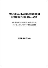 Testi Narrativi_Laboratorio Letteratura Italiana.pdf - Dipartimento di ...