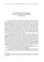 Il volto femminile del brigantaggio Per una lettura di ... - Grazia Galante