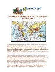 Le Linee Sincroniche della Terra e Luoghi ad Alta Energia - Orientarsi