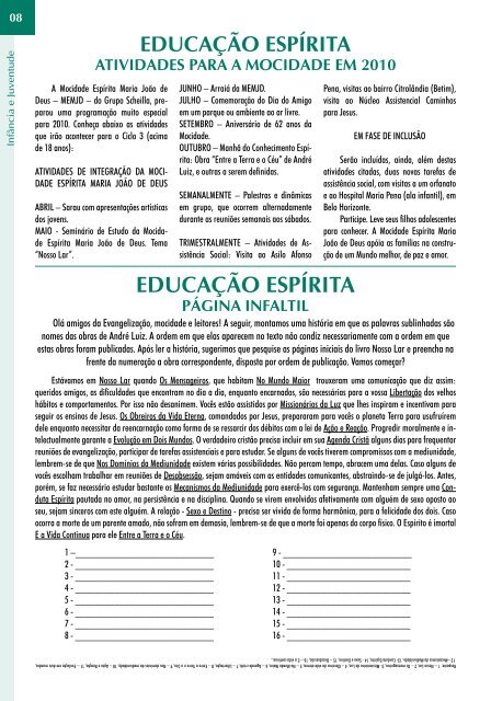 Número 41 - grupo da fraternidade espírita irmã scheilla