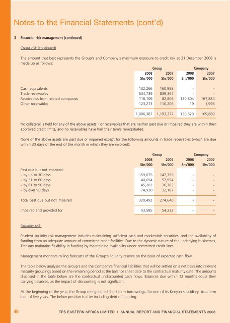 Download TPS, East Africa 2008 Annual Report - Serena Hotels