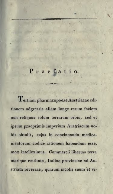Pharmacopoea austriaca - Storia della Farmacia