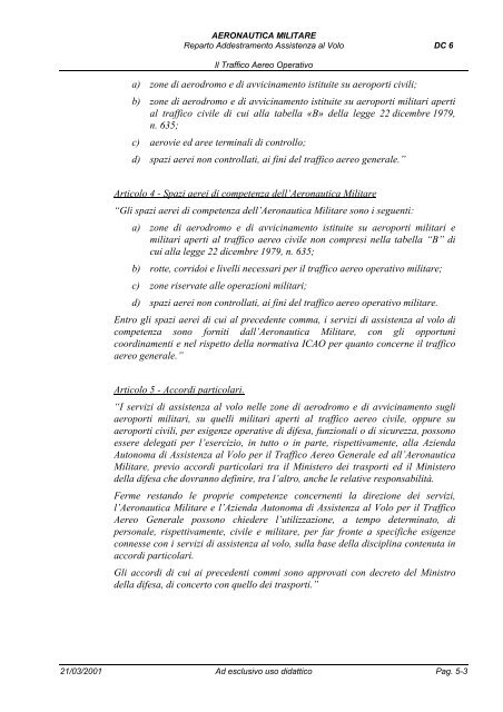 IL TRAFFICO AEREO OPERATIVO - Ik4hdq.net