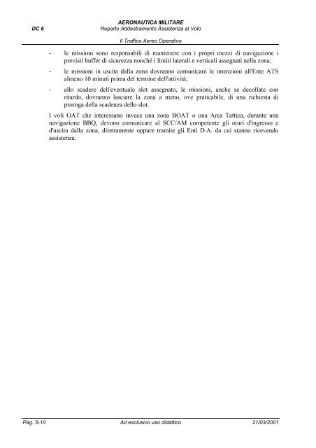 IL TRAFFICO AEREO OPERATIVO - Ik4hdq.net