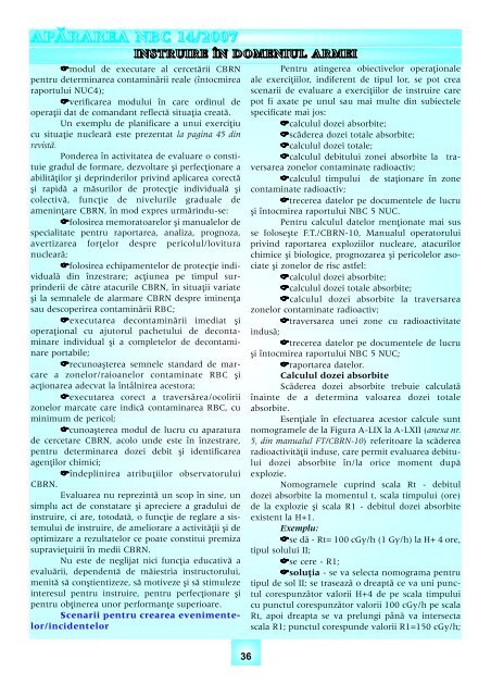 Anul VIII nr. 2 - Baza de Instruire pentru Aparare CBRN