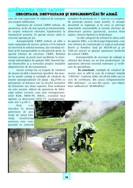 Anul VIII nr. 2 - Baza de Instruire pentru Aparare CBRN