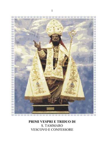 Libretto dei vespri e triduo di S.Tammaro (formato pdf)