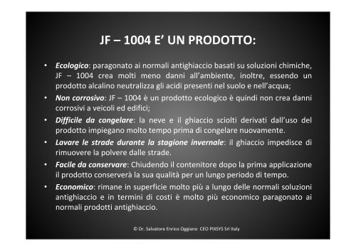 LIQUIDO ANTIGELO JF1004 - pixsys