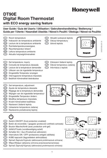 DT90E Digital Room Thermostat - Hurlcon Heating