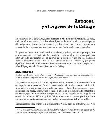 Antigona y el retorno de la esfinge.pdf - Facultad de Humanidades y ...