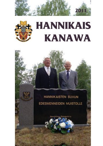 Hannikais-kanawa 2011 (pdf) - Hannikaisten sukuseura