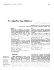 Visceral Leishmaniasis of Childhood