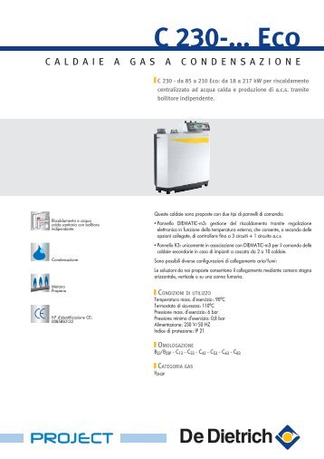 Documento tecnico-commerciale C 230 Eco (2,10 MB) - DeDietrich