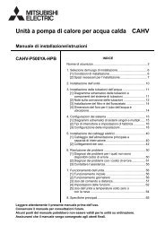 Visualizza il file - Climatizzazione - Mitsubishi Electric