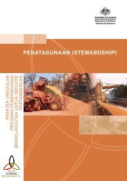 stewardship - Department of Resources, Energy and Tourism