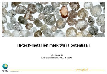 Hi-tech-metallit merkitys ja potentiaali