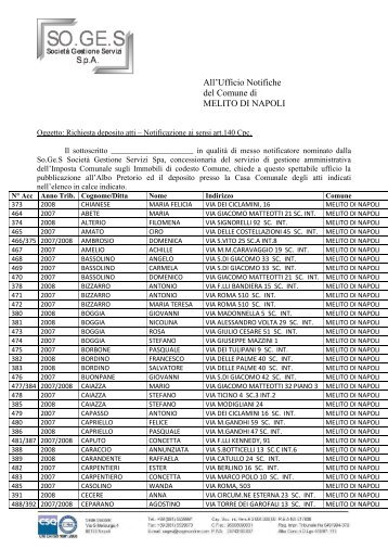 2-140 c p c affissione.pdf - Comune di Melito di Napoli