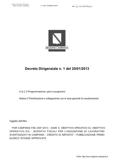 file_12934_GNR.pdf - Visita il sito web - Regione Campania