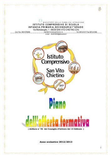 File PDF - pof 2012-2013 - istituto comprensivo di San Vito Chietino