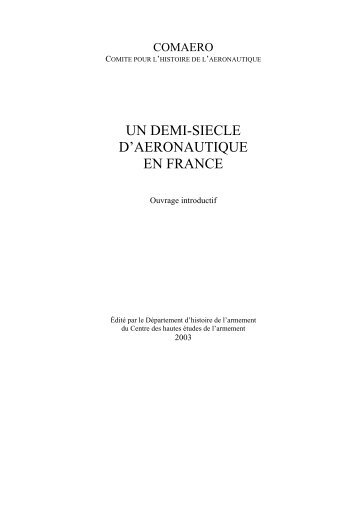 UN DEMI-SIECLE D'AERONAUTIQUE EN FRANCE - EuroSAE