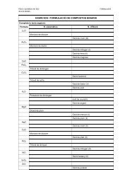 EXERCICIS FORMULACIÓ DE COMPOSTOS BINARIS