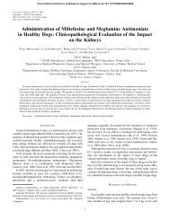 Administration of Miltefosine and Meglumine Antimoniate in Healthy ...