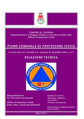 Piano Protezione Civile Livorno - Zerobyte Sistemi Srl