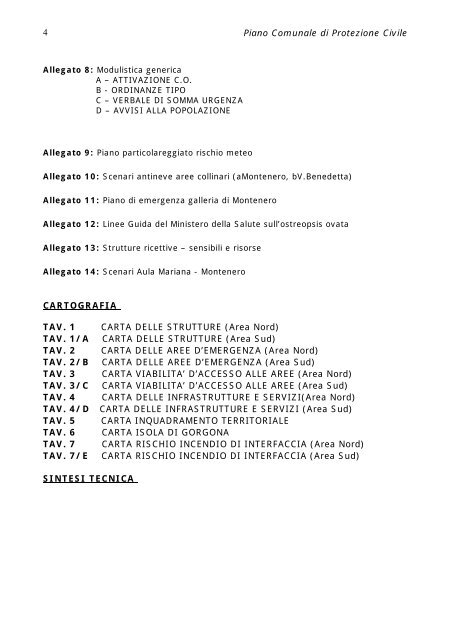 Piano Protezione Civile Livorno - Zerobyte Sistemi Srl