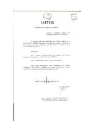 resolução consepe nº 003/2010 regimento interno dos ... - Unitins