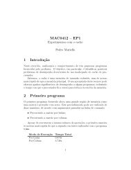 MAC0412 – EP1 1 Introduç˜ao 2 Primeiro programa