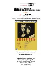 Dossier prensa ANTÍGONA - Teatro Español