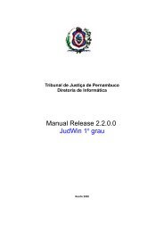 Manual Sistema 1o grau - Poder Judiciário de Pernambuco