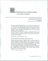 La interpretación de la condición humana en las obras de Sófocles