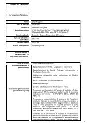 curriculum vitae - Istituto Zooprofilattico Sperimentale dell'Abruzzo e ...