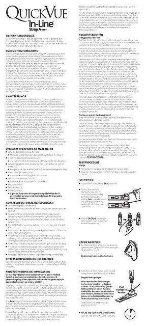 tiltænkt anvendelse oversigt og forklaring analyseprincip ... - Alere AS