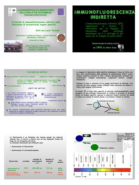 Terzuoli L. Il metodo di immunofluorescenza indiretta nella ... - Simel