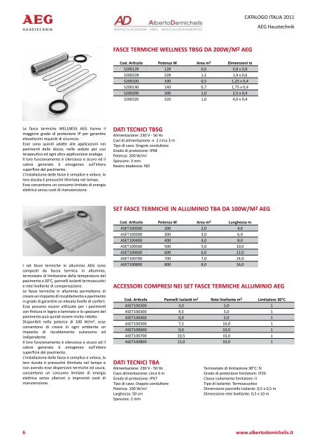 CATALOGO ITALIA 2011 AEG Haustechnik CATALOGO ... - Top Sales