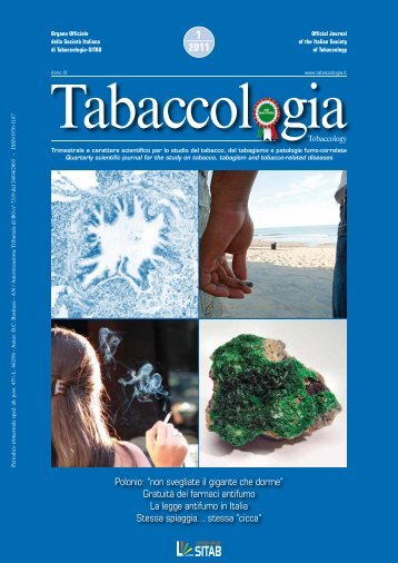 Scarica n. 1/2011 - Società Italiana di Tabaccologia