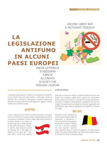 la legislazione antifumo in alcuni paesi europei - TuttoTabacco