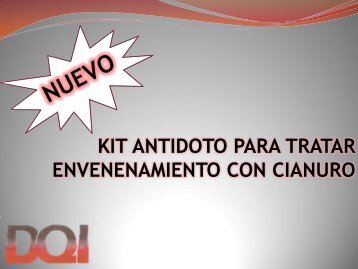 KIT ANTIDOTO PARA TRATAR ENVENENAMIENTO CON CIANURO