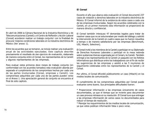 Transnacionales de la electrónica, derechos laborales en México ...