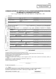 Modulo Ospitalità Stranieri - Modulo