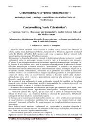 L. Cerchiai, M.A. Cuozzo, C. Pellegrino - Academia Belgica