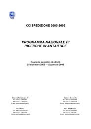 programma nazionale di ricerche in antartide - Italiantartide.it