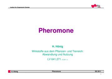 Pheromone - Institut für Organische Chemie