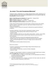 ALLOGGIO “COLLEGE VALMARANA MOROSINI” - Fondazione CUOA