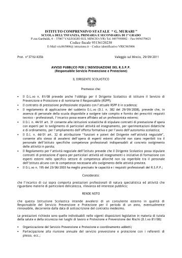 ISTITUTO COMPRENSIVO STATALE “ G. MURARI ” - Valeggio IC ...